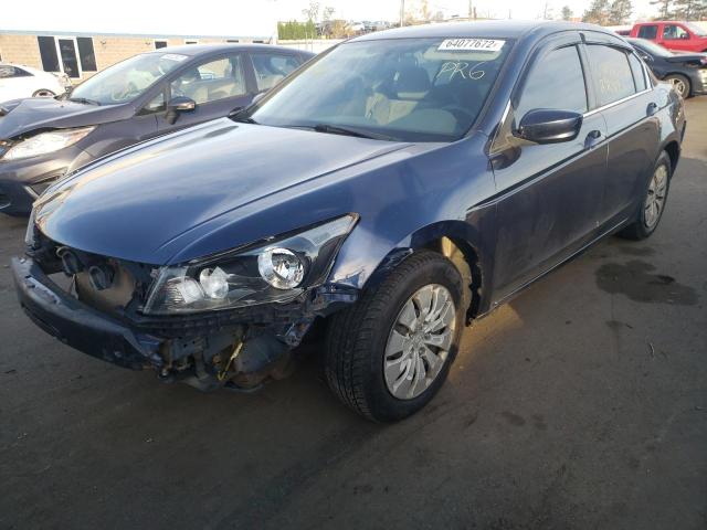 1HGCP26359A147896 - 2009 HONDA ACCORD BLUE photo 2