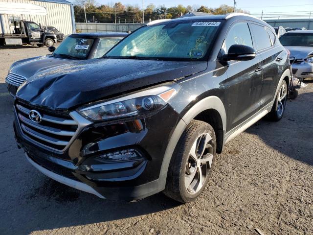 KM8J3CA27HU299581 - 2017 HYUNDAI TUCSON LIM BLACK photo 2