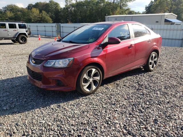 1G1JF5SB1H4118148 - 2017 CHEVROLET SONIC PREM BURGUNDY photo 2