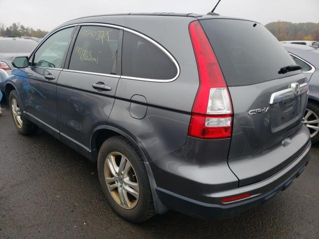 5J6RE4H72AL052242 - 2010 HONDA CR-V EXL GRAY photo 3