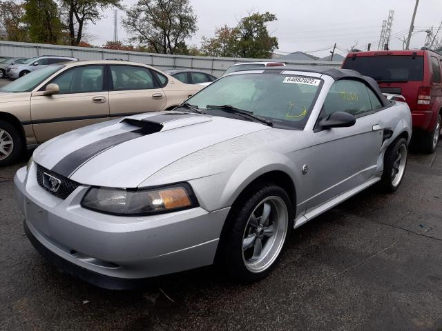 1FAFP45X04F202509 - 2004 FORD MUSTANG GT SILVER photo 2