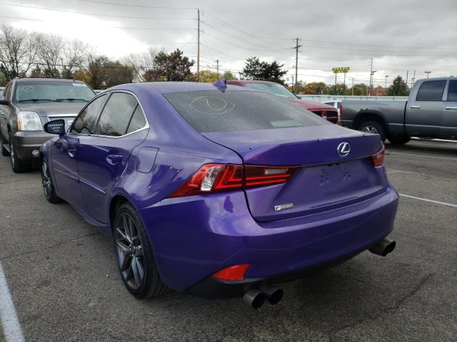 JTHCF1D24F5029699 - 2015 LEXUS IS 250 PURPLE photo 3