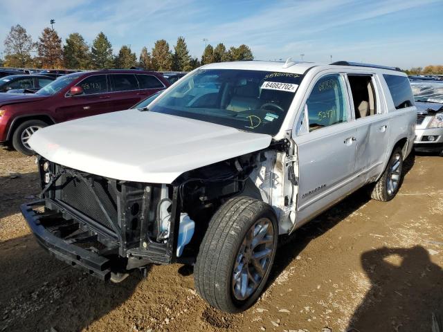 1GNSKJKCXJR260992 - 2018 CHEVROLET SUBURBAN K WHITE photo 2