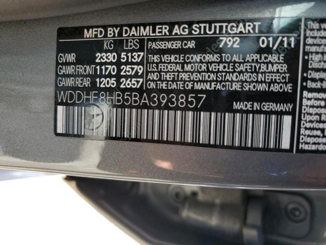 WDDHF8HB5BA393857 - 2011 MERCEDES-BENZ E350 4MAT SILVER photo 10