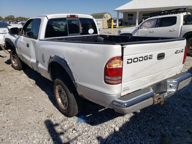 1B7GG22X4XS105932 - 1999 DODGE DAKOTA WHITE photo 3