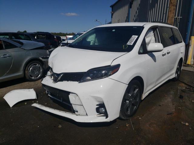 5TDXZ3DC9LS028598 - 2020 TOYOTA SIENNA SE WHITE photo 2