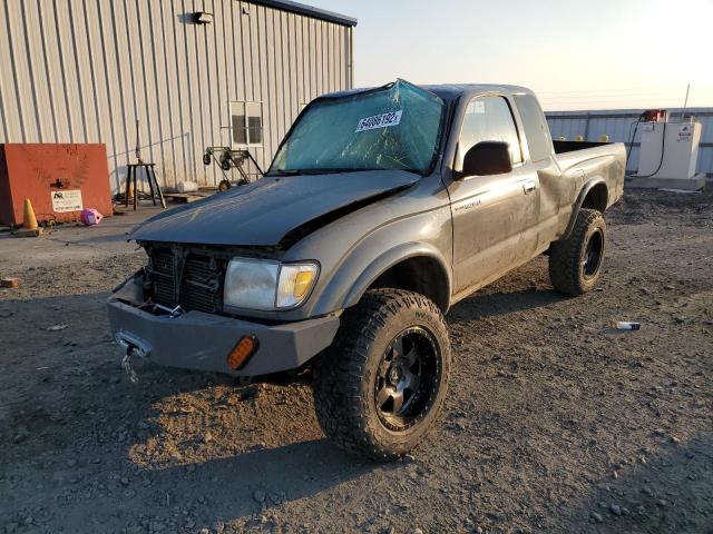 4TAWN72N6YZ609626 - 2000 TOYOTA TACOMA XTR GRAY photo 2