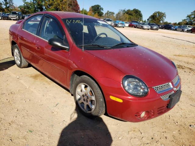 1B3ES56C65D178852 - 2005 DODGE NEON SXT RED photo 1