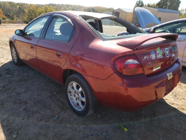 1B3ES56C65D178852 - 2005 DODGE NEON SXT RED photo 3