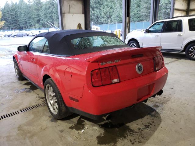 1ZVHT89S375268161 - 2007 FORD MUSTANG SH RED photo 3