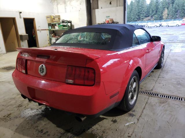 1ZVHT89S375268161 - 2007 FORD MUSTANG SH RED photo 4