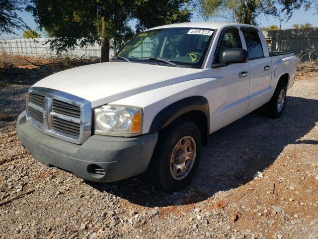 1D3HW28P37S208989 - 2007 DODGE DAKOTA QUA WHITE photo 2