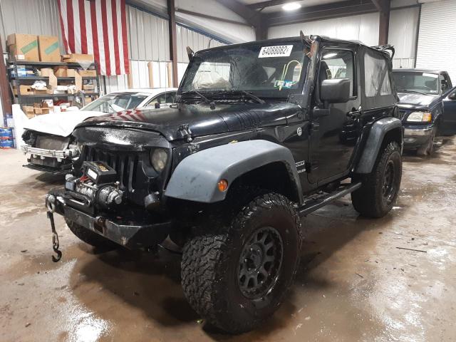 1C4AJWAGXCL241521 - 2012 JEEP WRANGLER S BLACK photo 2