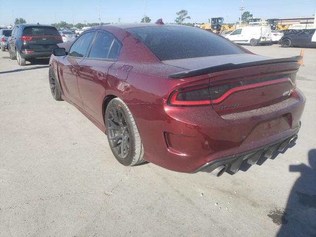 2C3CDXGJ9JH237323 - 2018 DODGE CHARGER R/ BURGUNDY photo 3