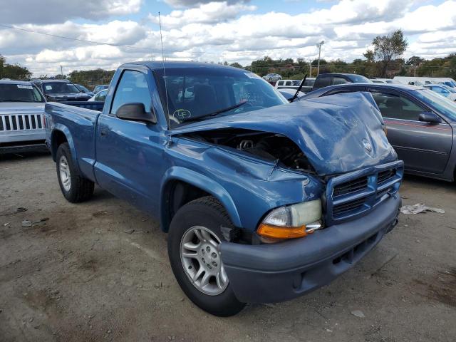 1D7FL16X23S118898 - 2003 DODGE DAKOTA SXT BLUE photo 1