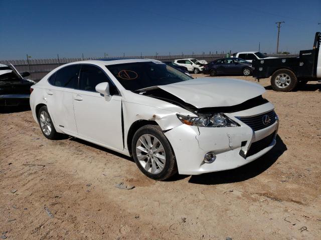 JTHBW1GG0E2072150 - 2014 LEXUS ES 300H WHITE photo 1