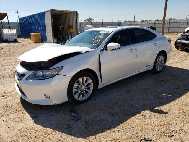 JTHBW1GG0E2072150 - 2014 LEXUS ES 300H WHITE photo 2