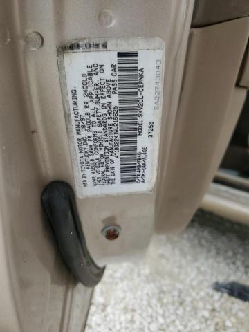 4T1BG22K1WU215625 - 1998 TOYOTA CAMRY CE GOLD photo 10