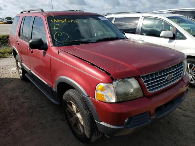 1FMZU73K33UA44066 - 2003 FORD EXPLORER X BURGUNDY photo 1