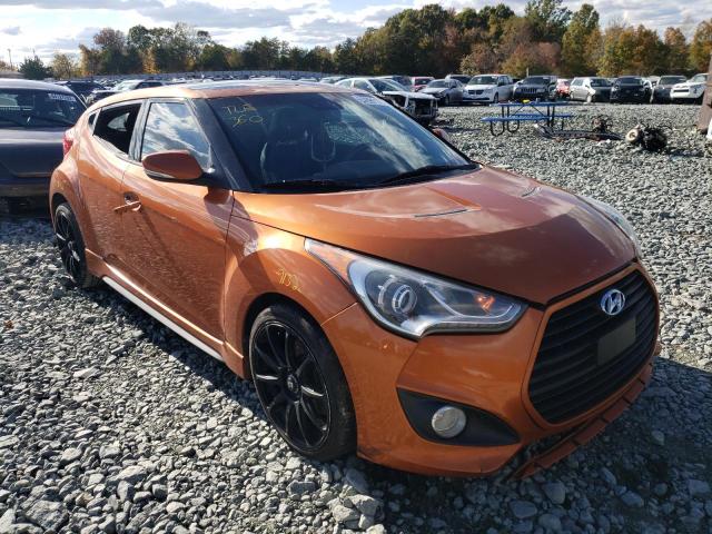 KMHTC6AE0DU111630 - 2013 HYUNDAI VELOSTER T ORANGE photo 1