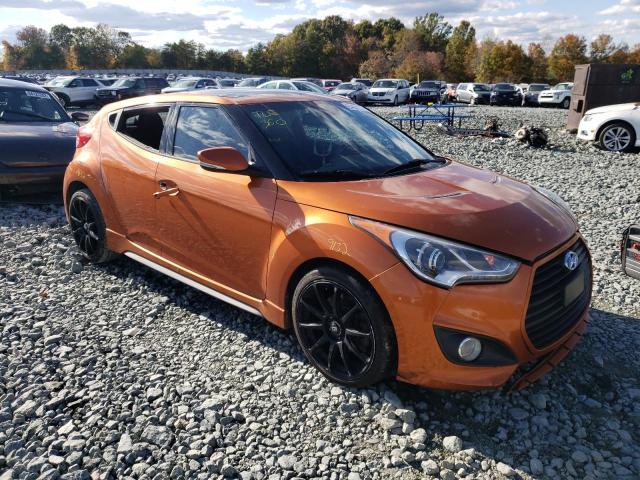 KMHTC6AE0DU111630 - 2013 HYUNDAI VELOSTER T ORANGE photo 9