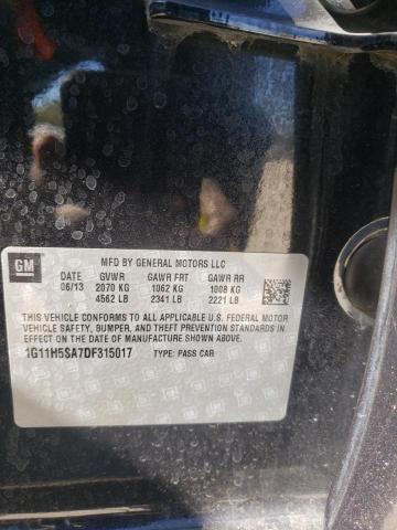 1G11H5SA7DF315017 - 2013 CHEVROLET MALIBU LTZ 黑色 照片 10