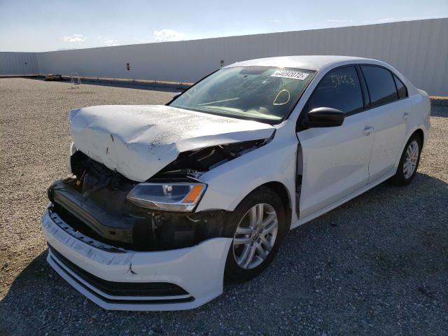 3VW2K7AJ5FM247407 - 2015 VOLKSWAGEN JETTA BASE WHITE photo 2