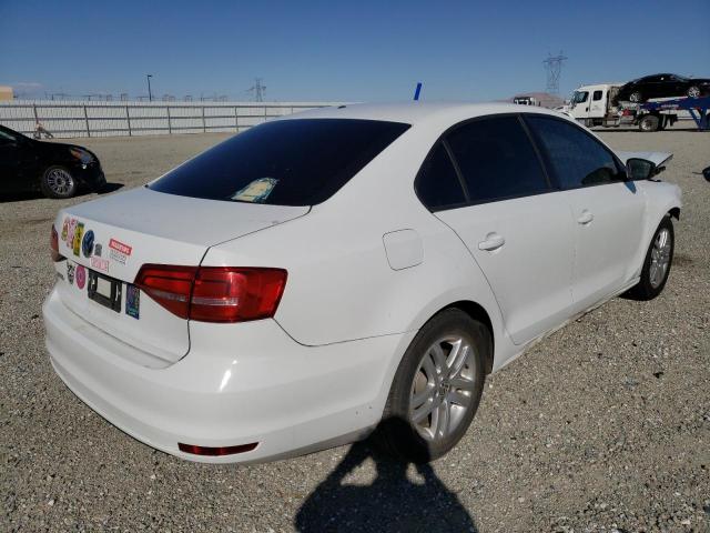 3VW2K7AJ5FM247407 - 2015 VOLKSWAGEN JETTA BASE WHITE photo 4