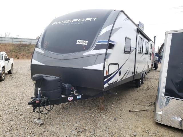 4YDT29520LD410202 - 2020 KEYSTONE PASSPORT WHITE photo 2