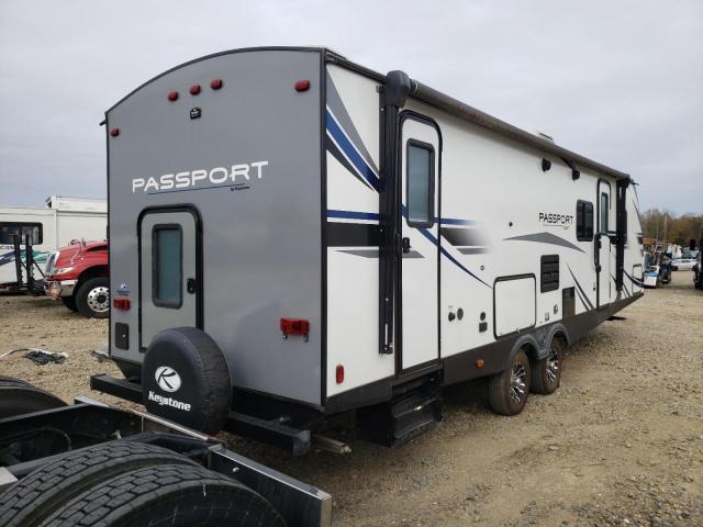 4YDT29520LD410202 - 2020 KEYSTONE PASSPORT WHITE photo 4