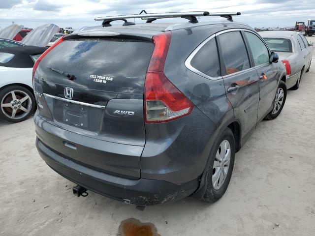 2HKRM4H7XDH602028 - 2013 HONDA CR-V EXL GRAY photo 4