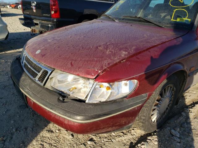 YS3DM58B9R2009623 - 1994 SAAB 900 S RED photo 9