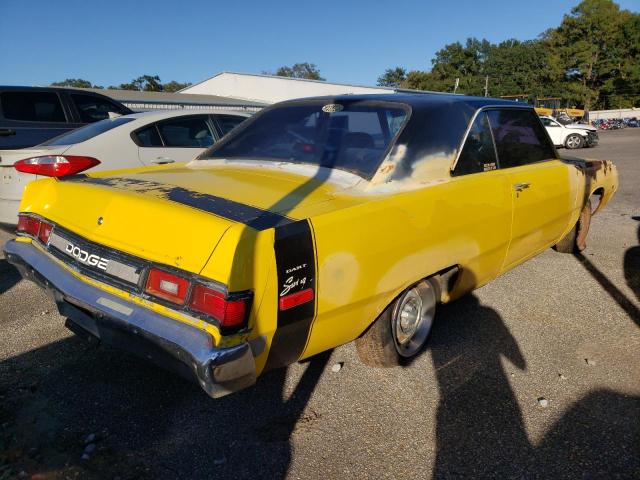 LH23C4G200674 - 1974 DODGE DART YELLOW photo 4