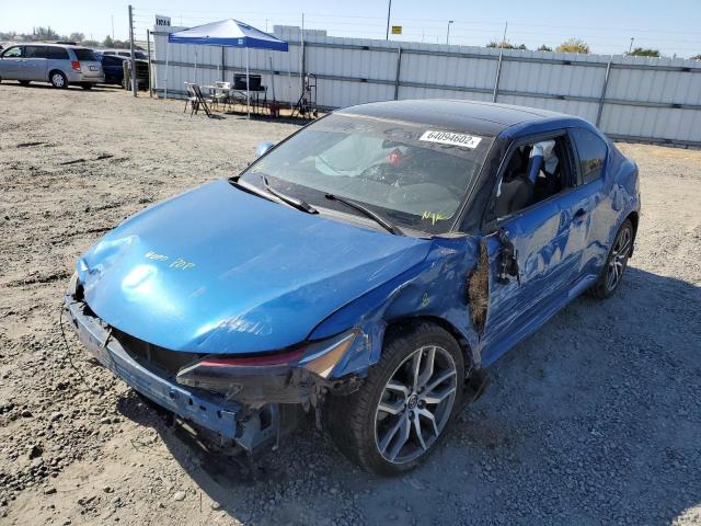 JTKJF5C78FJ011932 - 2015 TOYOTA SCION TC BLUE photo 2