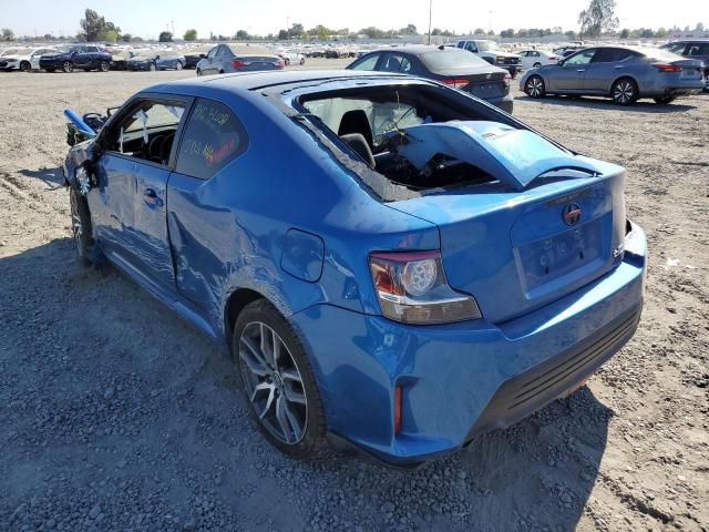 JTKJF5C78FJ011932 - 2015 TOYOTA SCION TC BLUE photo 3