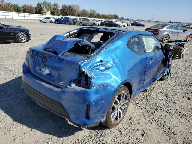 JTKJF5C78FJ011932 - 2015 TOYOTA SCION TC BLUE photo 4
