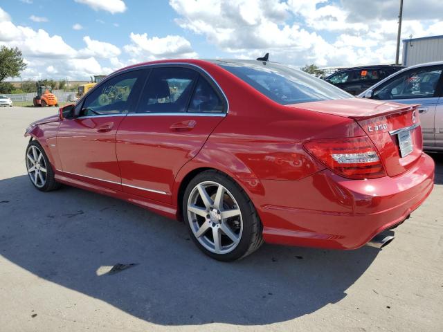 WDDGF5HB2CR197775 - 2012 MERCEDES-BENZ C 350 RED photo 3