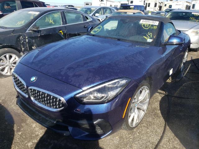 WBAHF3C58KWW32056 - 2019 BMW Z4 SDRIVE3 BLUE photo 2