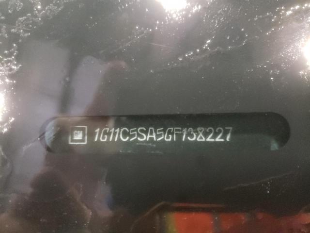 1G11C5SA5GF138227 - 2016 CHEVROLET MALIBU LIM 银色 照片 10