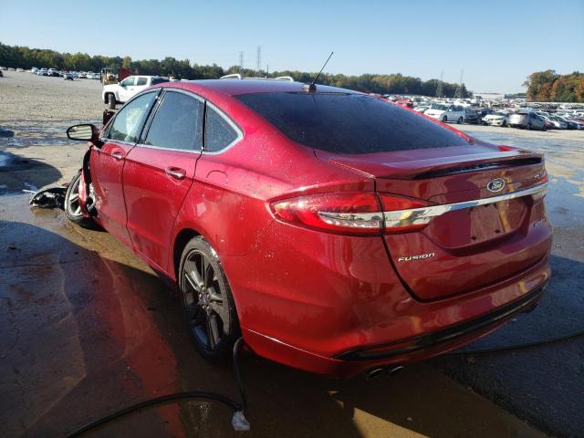 3FA6P0VP5JR223749 - 2018 FORD FUSION SPO RED photo 3