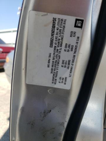 2G4WB52K841296603 - 2004 BUICK REGAL LS 银色 照片 10