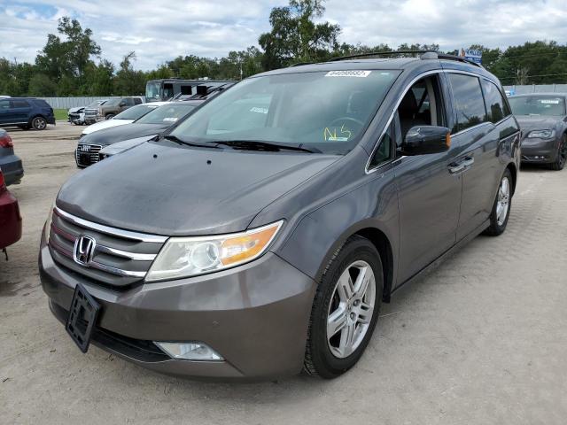 5FNRL5H95DB052486 - 2013 HONDA ODYSSEY TO GRAY photo 2