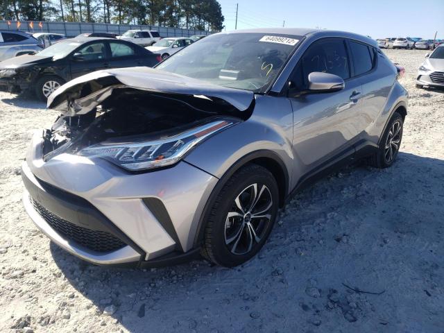 NMTKHMBX1LR104368 - 2020 TOYOTA C-HR XLE SILVER photo 2