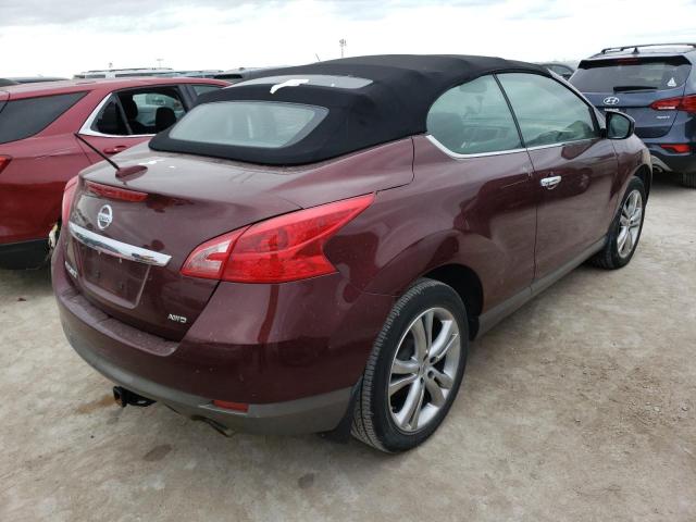 JN8AZ1FY5CW100422 - 2012 NISSAN MURANO CRO BURGUNDY photo 4