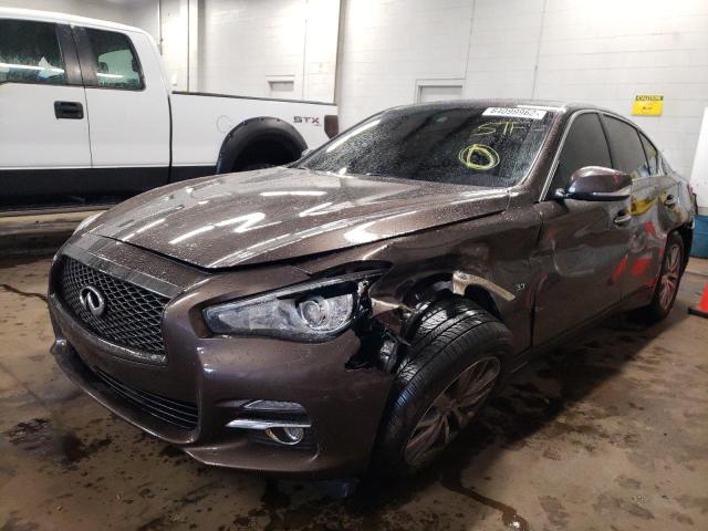 JN1BV7AR8FM417967 - 2015 INFINITI Q50 BASE BROWN photo 2