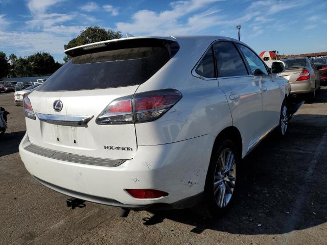 2T2ZB1BA8FC004692 - 2015 LEXUS RX 450H WHITE photo 4