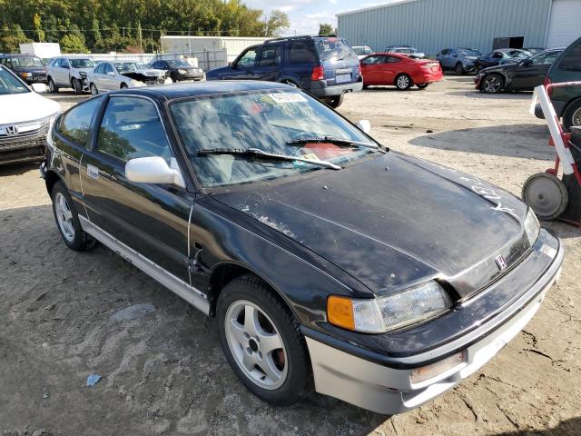 JHMED8458MS021363 - 1991 HONDA CIVIC CRX BLACK photo 1