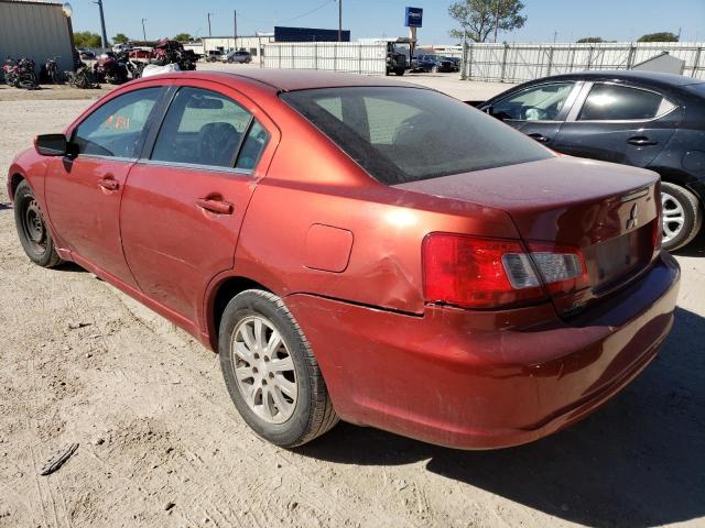 4A32B3FF3CE010025 - 2012 MITSUBISHI GALANT ES RED photo 3