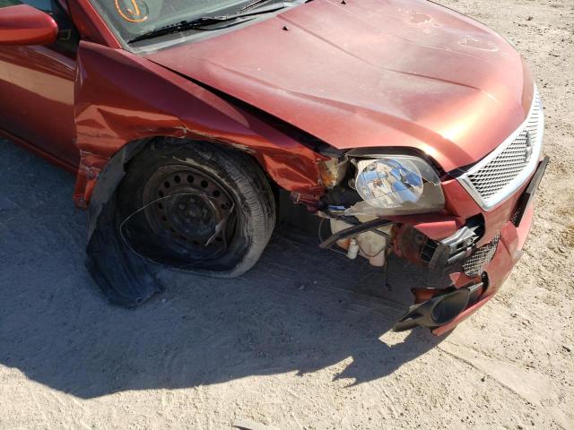 4A32B3FF3CE010025 - 2012 MITSUBISHI GALANT ES RED photo 9