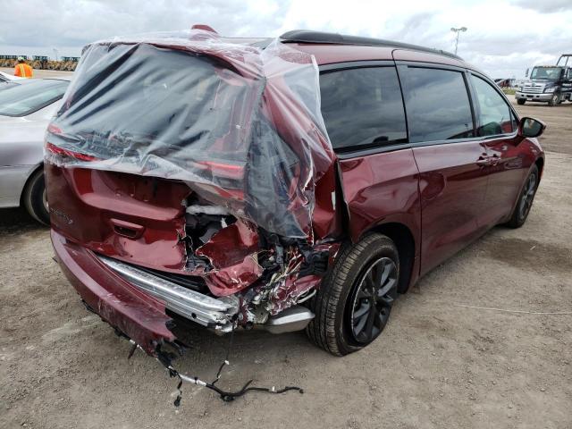 2C4RC1BG8MR607435 - 2021 CHRYSLER PACIFICA T MAROON photo 4